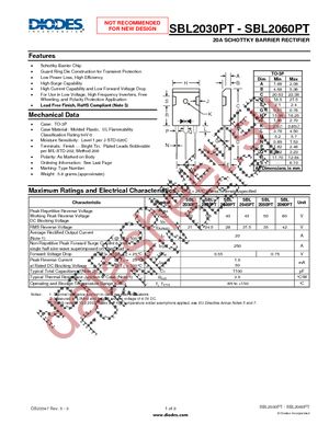 SBL2040PT datasheet  